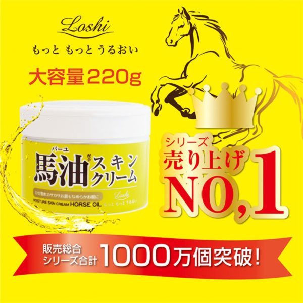 Cosmetex Roland Loshi Horse Oil Moisture Skin Cream (220g)
