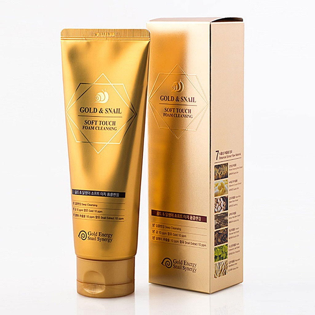 Gold Energy Snail Synergy 24K Gold Snail Soft Touch Foam Cleansing