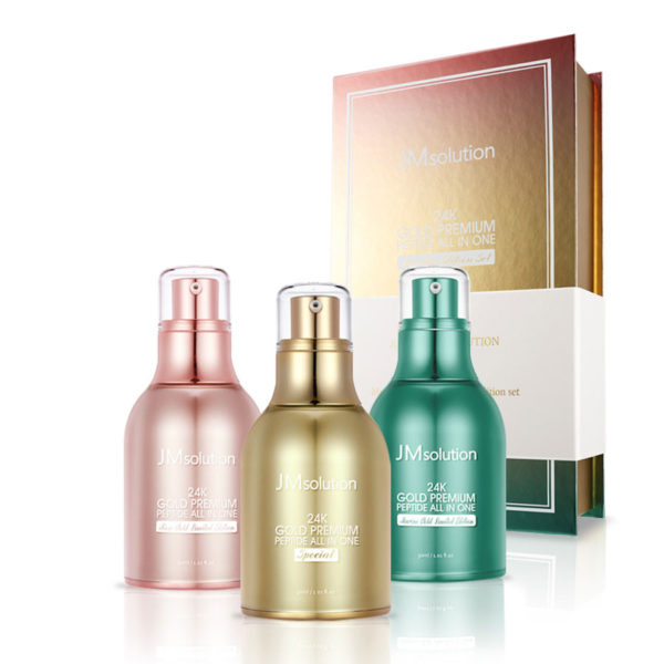 JM SOLUTION 24K GOLD PREMIUM PEPTIDE SET (3 piece)