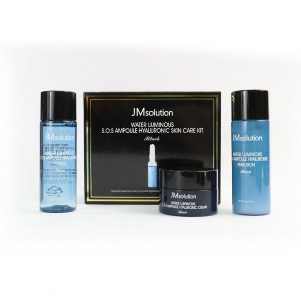 JM SOLUTION S.O.S. Ampoule Hyaluronic Skin Care Set (4piece)