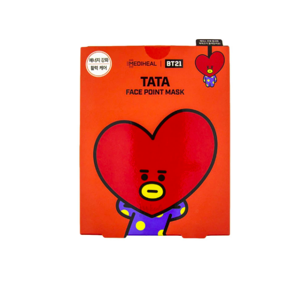 MEDIHEAL × BT21 TATA FACE POINT MASK