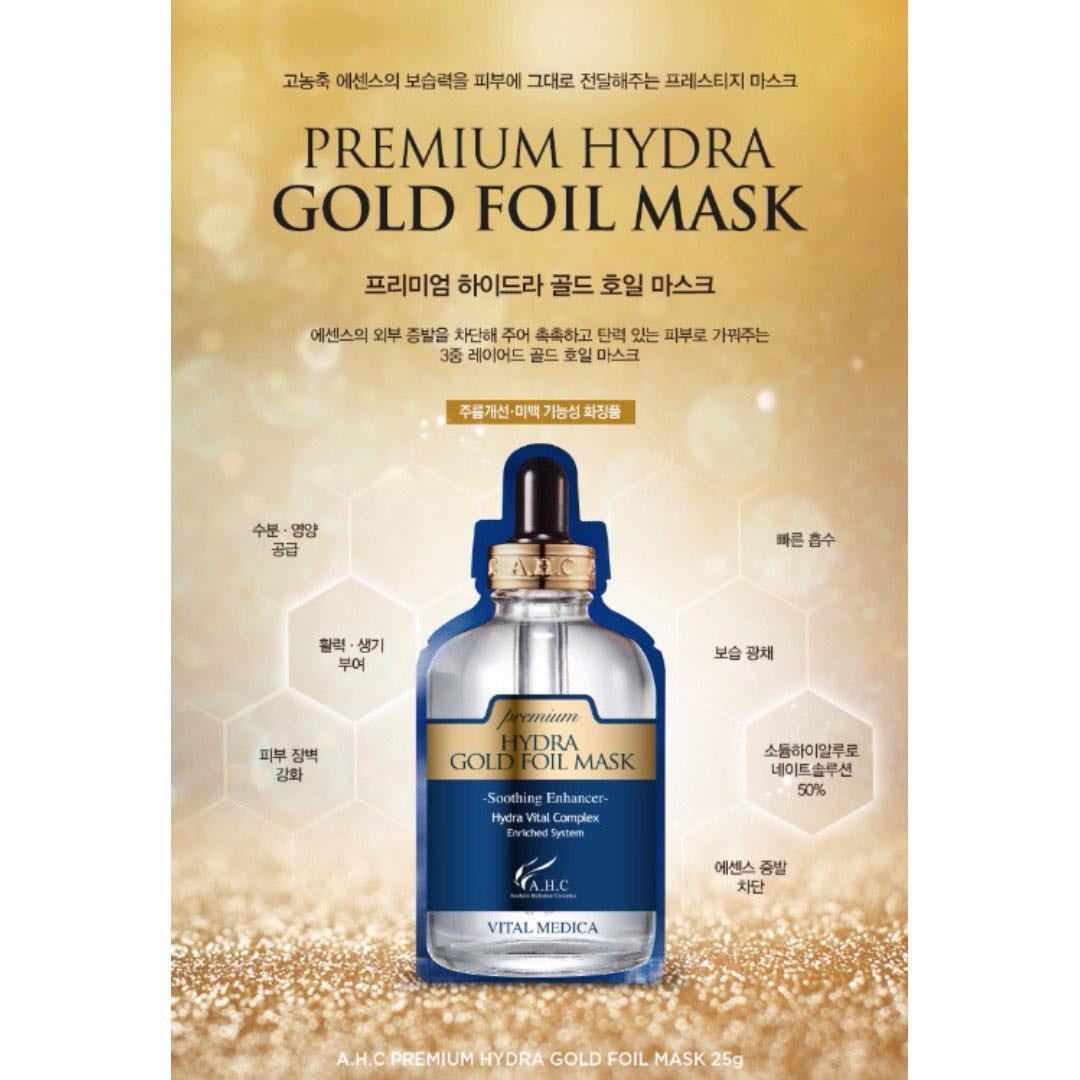 AHCPremium Hydra Gold Foil Mask
