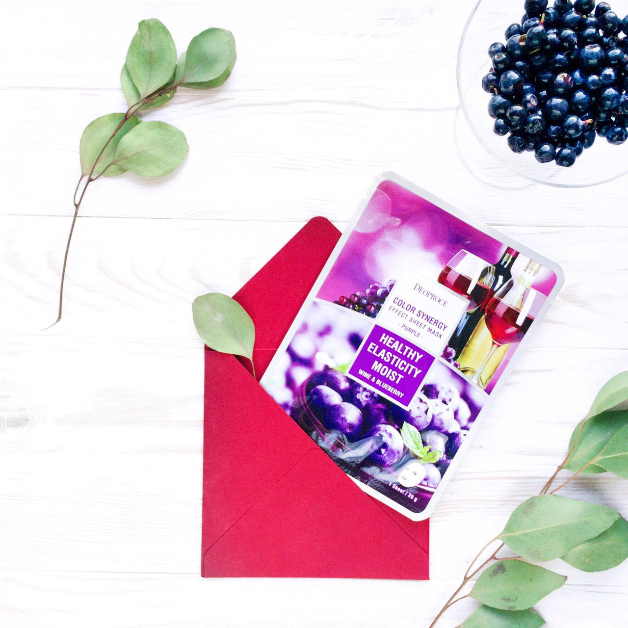 Deoproce Color Synergy Effect Sheet Mask – Purple