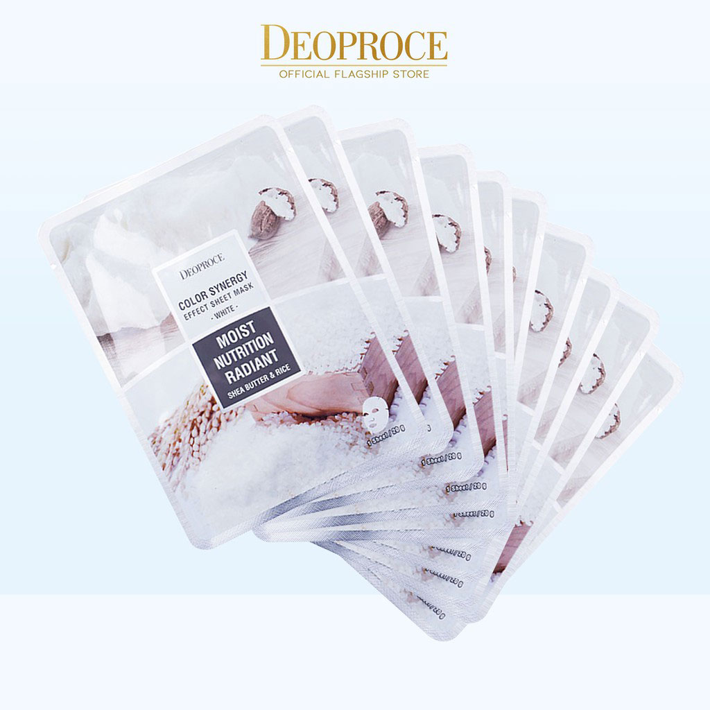 Deoproce Color Synergy Effect Sheet Mask – White
