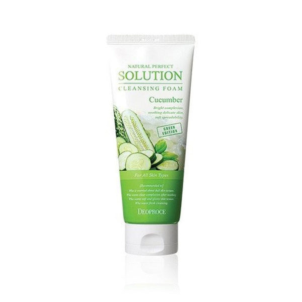 Deoproce Natural Perfect Solution Cleansing Foam Cucumber