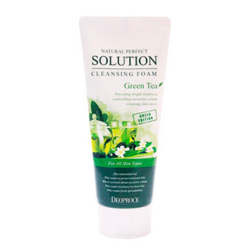 Deoproce Natural Perfect Solution Cleansing Foam Green Tea