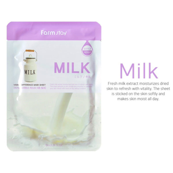 Farm Stay Milk Visible Difference Mask Sheet