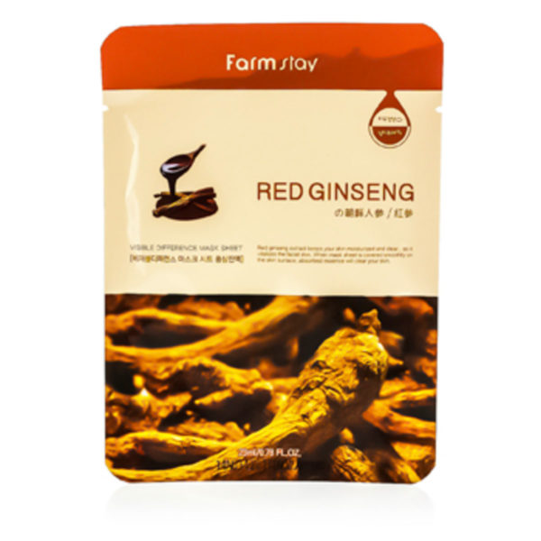 Farm Stay Red Ginseng Visible Difference Mask Sheet