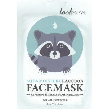 LOOK AT ME Aqua Moisture Raccoon Face Mask