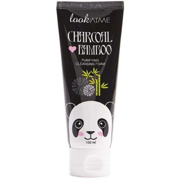 LOOK AT ME Charcoal Love Bamboo Purifying Cleansing Foam