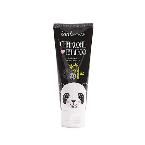LOOK AT ME Charcoal Love Bamboo Purifying Cleansing Foam