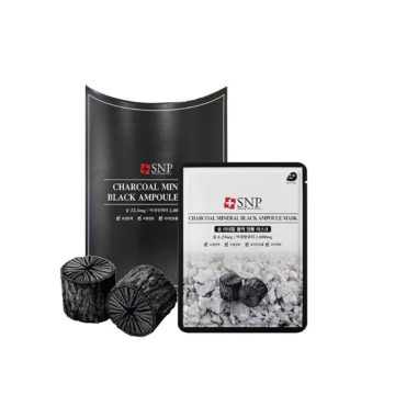 SNP Charcoal Mineral Black Ampoule Mask (10piece)