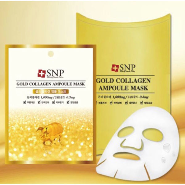 SNP Gold Collagen Ampoule Mask (10piece)