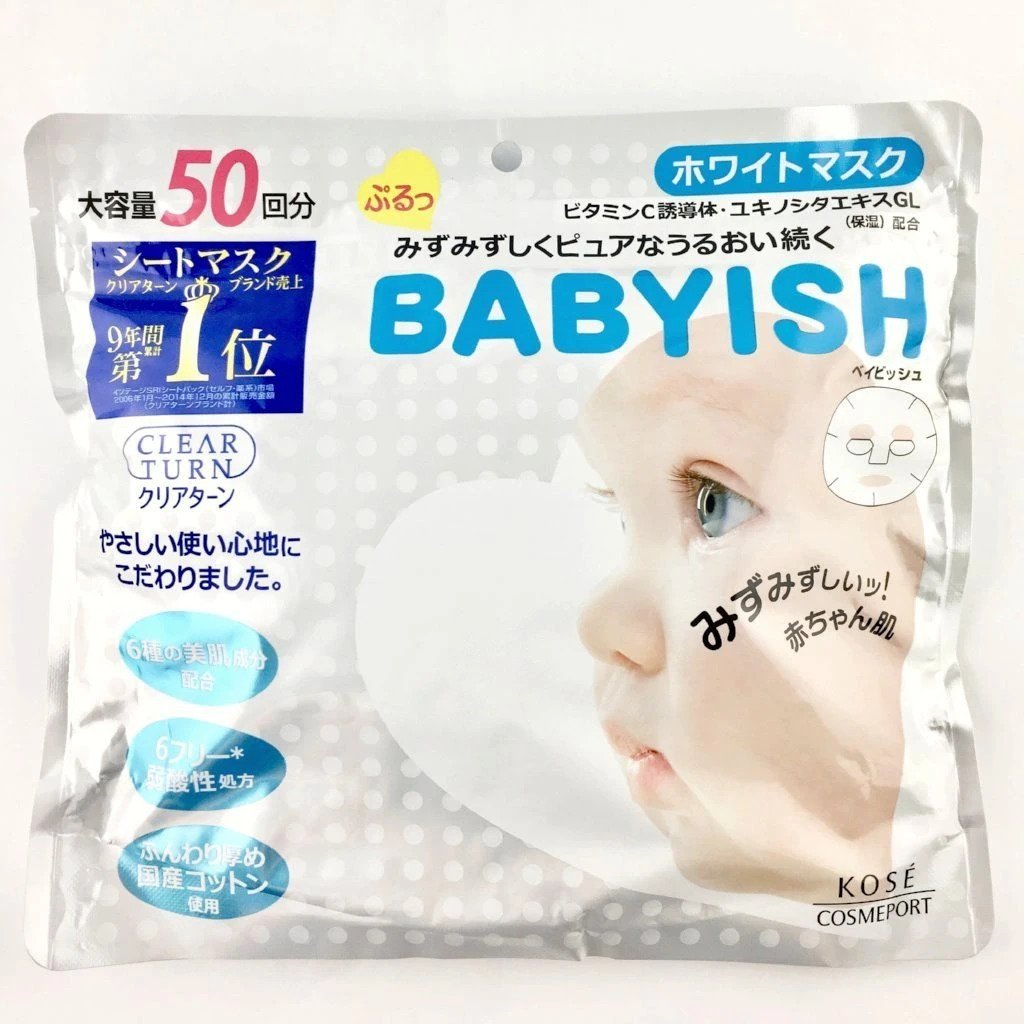 Kose Clear Turn Babyish Mask (white)
