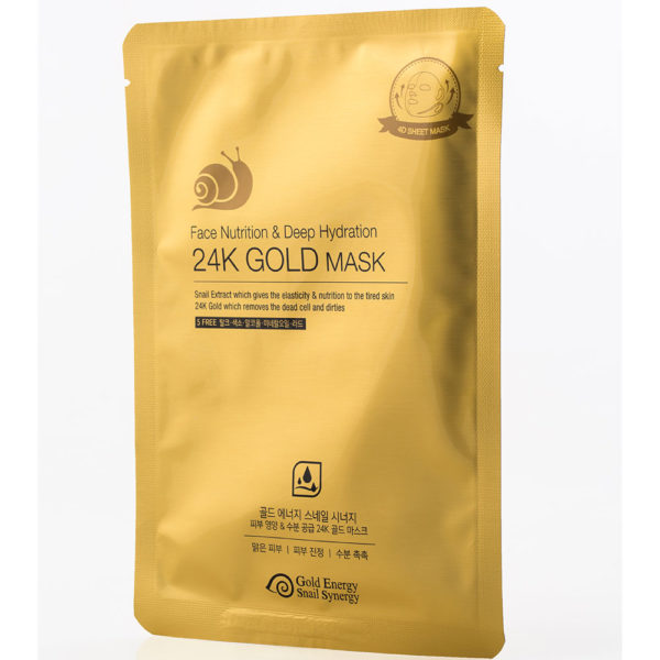 Gold Energy Snail Synergy 24K 4D Gold Mask [Nutrition & Deep Hydration] 10 pcs