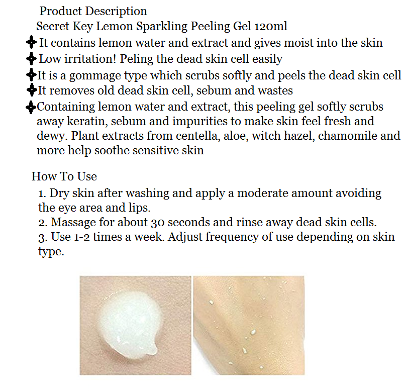 Secret Key Lemon Sparkling Peeling Gel