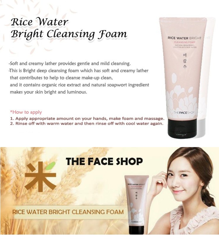 The Face Shop Rice Water Bright Cleansing Foam