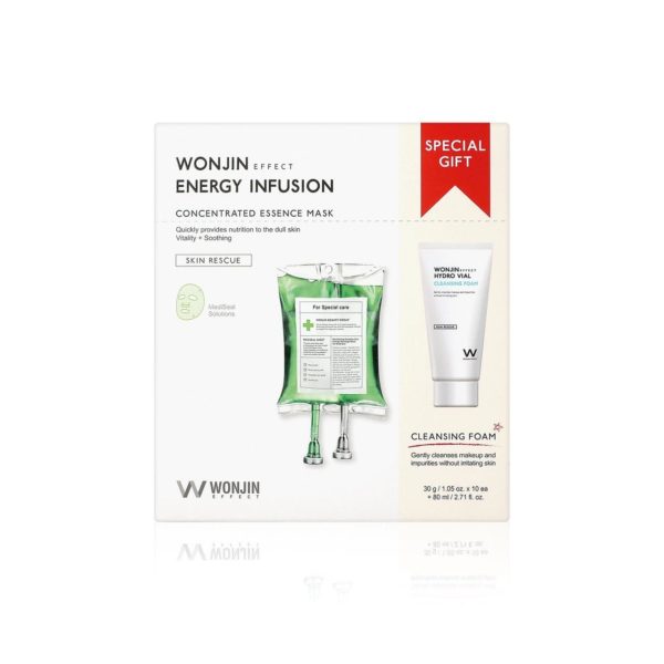 Wonjin Effect Energy Infusion Concentrated Essence Mask & Cleansing Special Kit