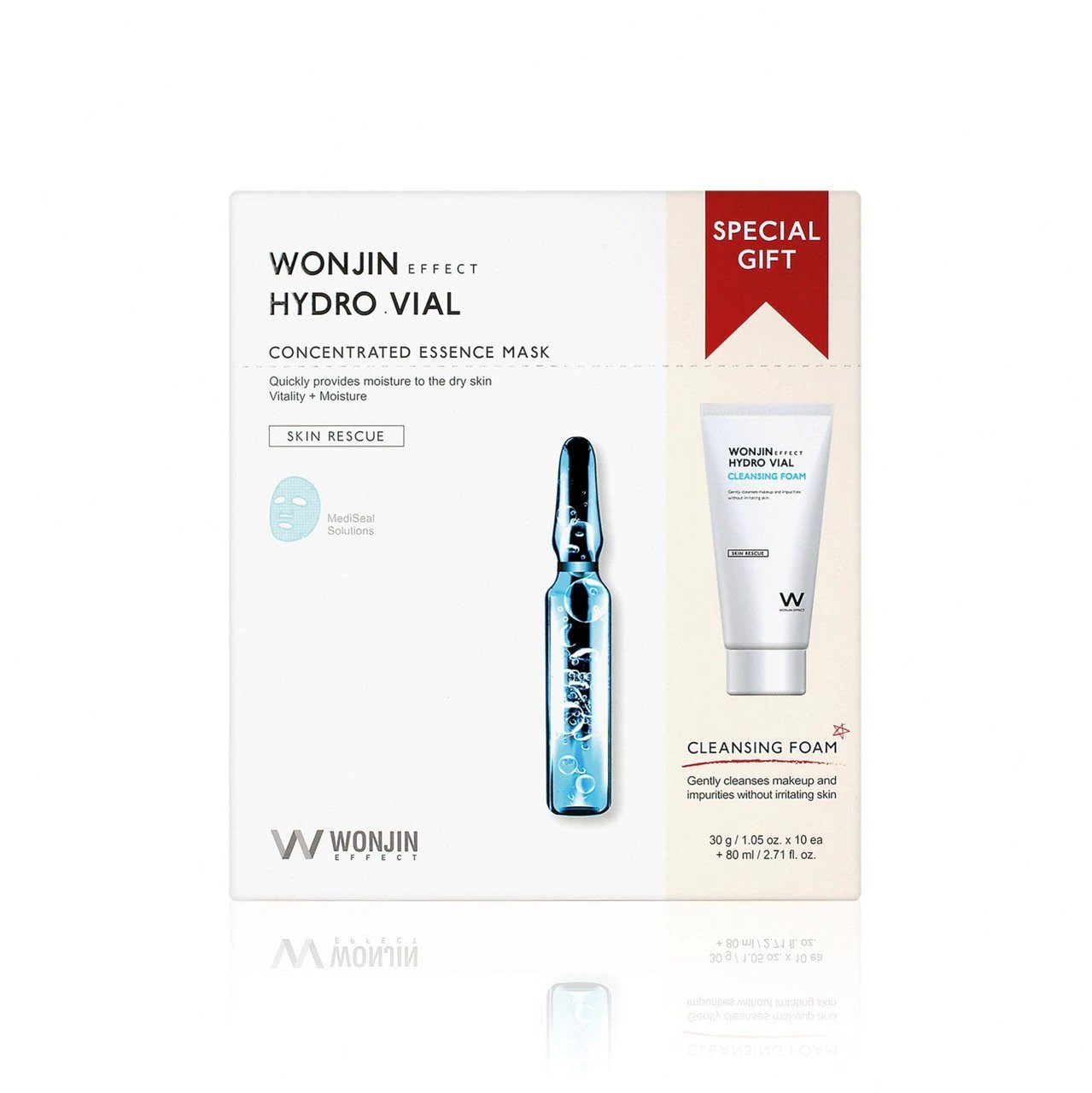 Wonjin Effect Hydro Vial Concentrated Essence Mask & Cleansing Special Kit