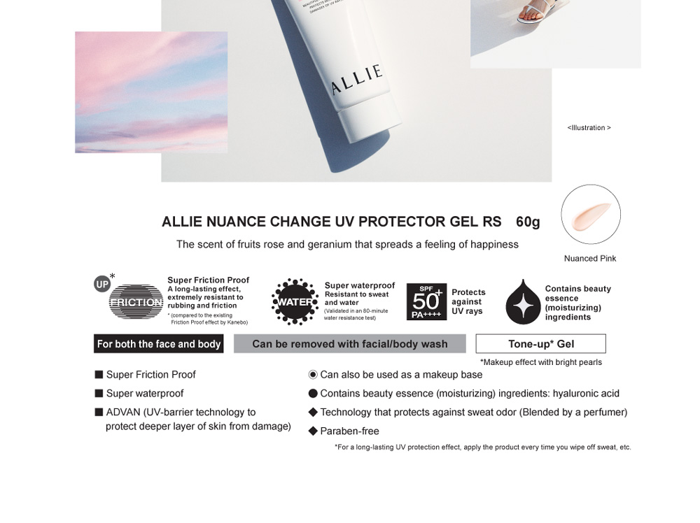 Kanebo ALLIE Nuance Change UV Gel (Rose Chaire)