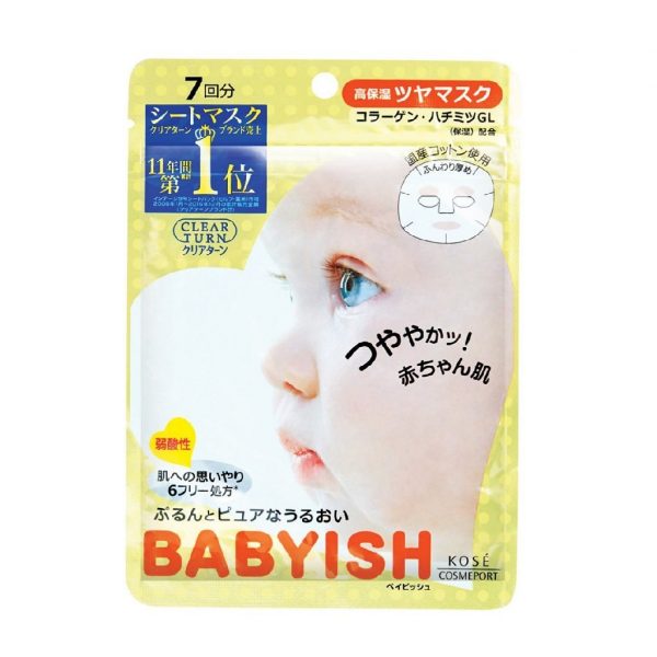 Kose Clear Turn Babyish Highly Moisturizing Lustrous Mask